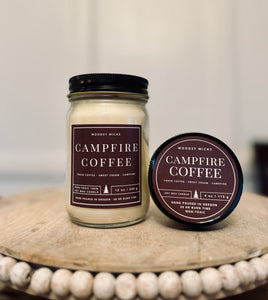 Campfire coffee- 100% Soy Wax Candle - Non-Toxic - Cotton Wick - Wanderlust Collection