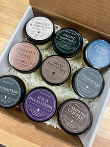 Wanderlust Adventure Bundle- 9 4oz Candle Variety Pack