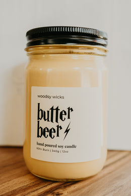 Butter Beer Candle - 100% Soy Wax - Nontoxic