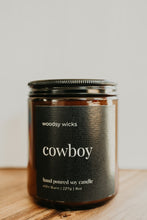 Load image into Gallery viewer, Cowboy - Amber jar - 100% Soy Wax Candle - Non-Toxic