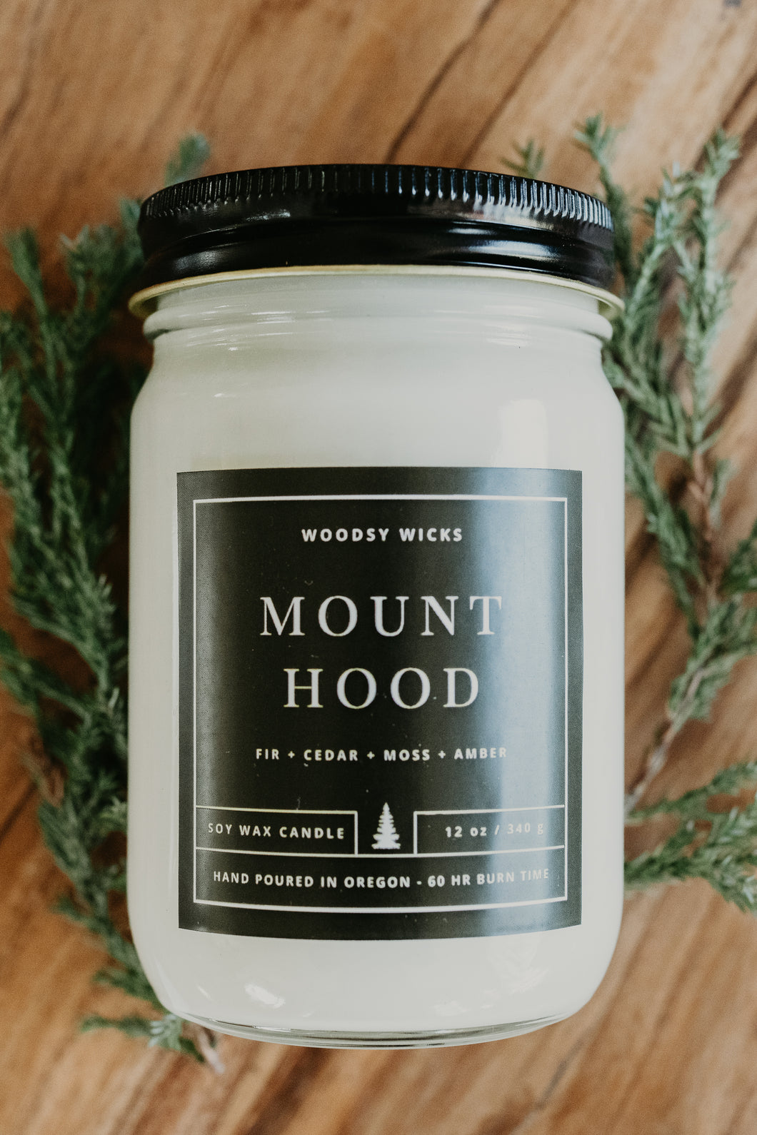 Mount Hood - 100% Soy Wax Candle - Non-Toxic - Wanderlust Collection