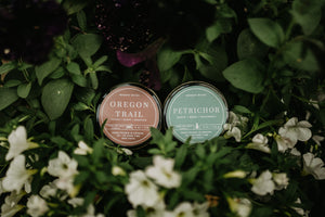 Petrichor - 100% Soy Wax Candle - Non-Toxic - Wanderlust Collection