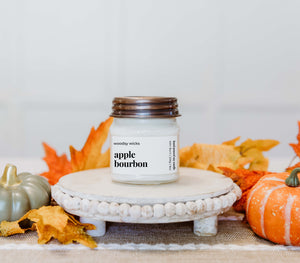 Apple Bourbon Fall Candle - 100% Soy Wax - Nontoxic