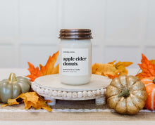 Load image into Gallery viewer, Apple Cider Donuts Fall Candle - 100% Soy Wax - Nontoxic
