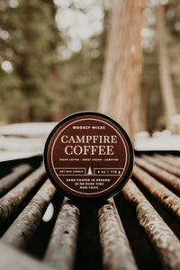 Campfire coffee- 100% Soy Wax Candle - Non-Toxic - Cotton Wick - Wanderlust Collection
