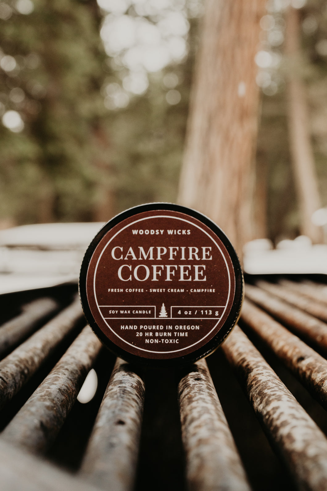 Campfire coffee- 100% Soy Wax Candle - Non-Toxic - Cotton Wick - Wanderlust Collection