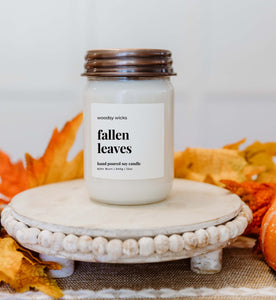 Fallen Leaves Fall Candle - 100% Soy Wax - Nontoxic