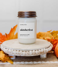 Load image into Gallery viewer, Oktoberfest Fall Candle - 100% Soy Wax - Nontoxic