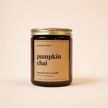 Load image into Gallery viewer, Pumpkin Chai - Fall Candle - 100% Soy Wax