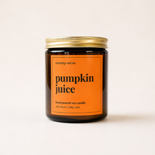 Load image into Gallery viewer, Pumpkin Juice - Fall Candle - 100% Soy Wax - Nontoxic