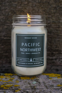 Pacific Northwest - 100% Soy Wax Candle - Non-Toxic - Wanderlust Collection