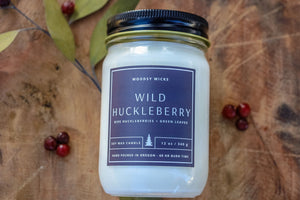 Wild Huckleberry - 100% Soy Wax Candle - Non-Toxic - Cotton Wick - Wanderlust Collection