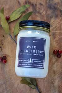 Wild Huckleberry - 100% Soy Wax Candle - Non-Toxic - Cotton Wick - Wanderlust Collection