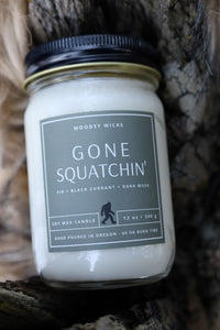 Gone Squatchin' - 100% Soy Wax Candle - Non-Toxic - Cotton Wick - Wanderlust Collection