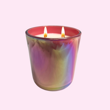 Load image into Gallery viewer, Iridescent Pink Candle - 100% Soy wax - Double Wick Candle