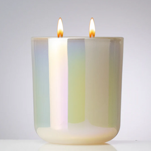 Iridescent Pink Candle - 100% Soy wax - Double Wick Candle