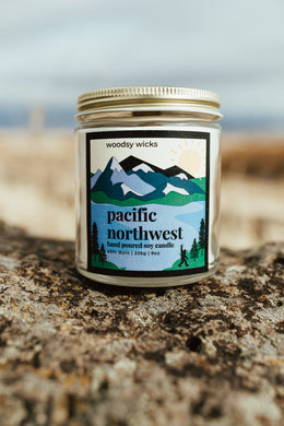 Pacific Northwest - 100% Soy Wax Candle - Non-Toxic - Wanderlust Collection